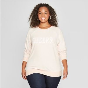 🥂GRAYSON/THREADS Blush Pink “CHEERS” Sweatshirt